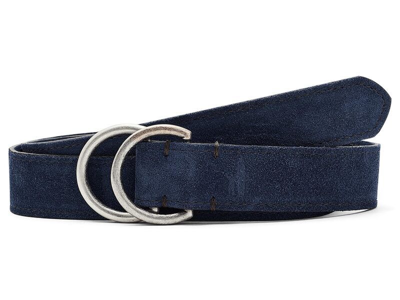 ジョニー オー メンズ アクセサリー ベルト スエード Johnnieo Ring Suede Navy ネイビー