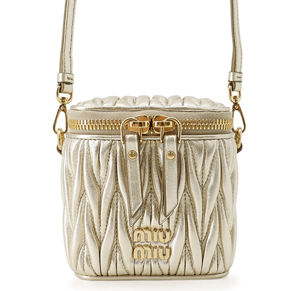 ミュウミュウ ショルダーバッグ マテラッセ マイクロバッグ レザー 5NR018MIUMIU バッグ