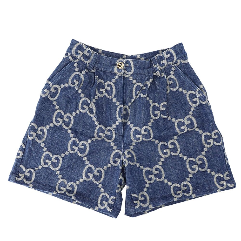GUCCI グッチ ショートパンツ/42/コットン グッチ パンツ GGデニム ショート コットン レディースサイズ42 GUCCI