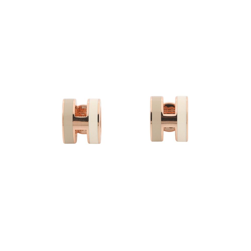 エルメス ピアス ミニ・ポップアッシュ ロカバール システム/ピンクゴールド金具 HERMES アクセサリー