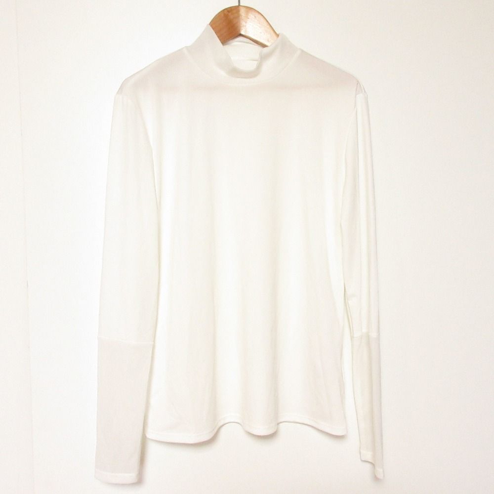 美品 26SS ADORE アドーア ハイツイストスムーストップス ロングスリーブ カットソー 531-6160107 サイズ38 ホワイト レディース 古着 中古 USED