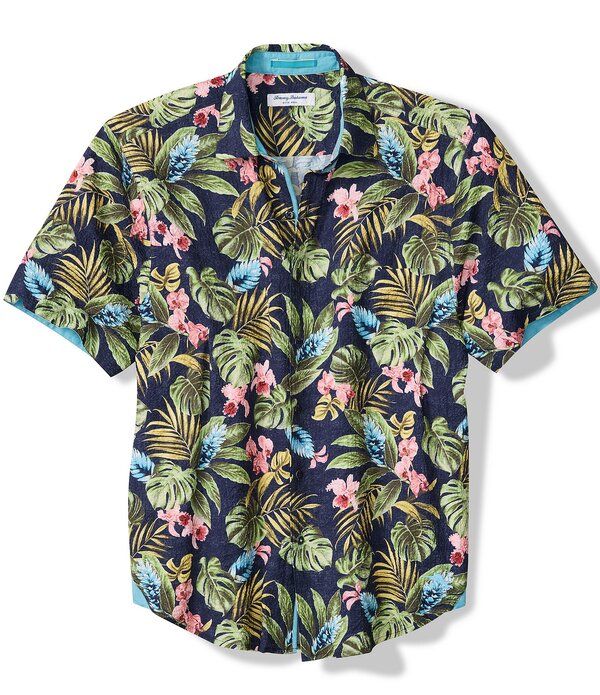 トッミーバハマ メンズ トップス シャツ Tommy Bahama Nova Wave Selva Gardenshort Sleeve Woven Shirt Coastline