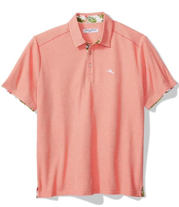 トッミーバハマ メンズ トップス シャツ Tommy Bahama Wild Grove 5 O Clock Short Sleeve Polo Shirt Fusion Heather ヘザー