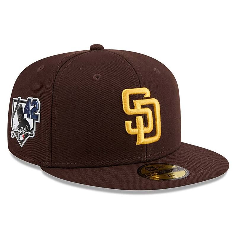 ニューエラ レディース アクセサリー 帽子 Mens New Era Brown San Diego Padres 2026 Jackie Robinson Day 59FIFTY Fitted Hat Pad Brown ブラウン