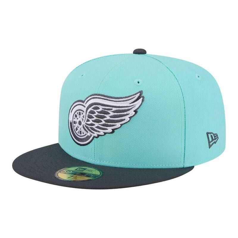 ニューエラ レディース アクセサリー 帽子 Mens New Era TurquoiseCharcoal Detroit Red Wings TwoTone Color Pack 59FIFTY Fitted Hat Rdw Turq A チャコール