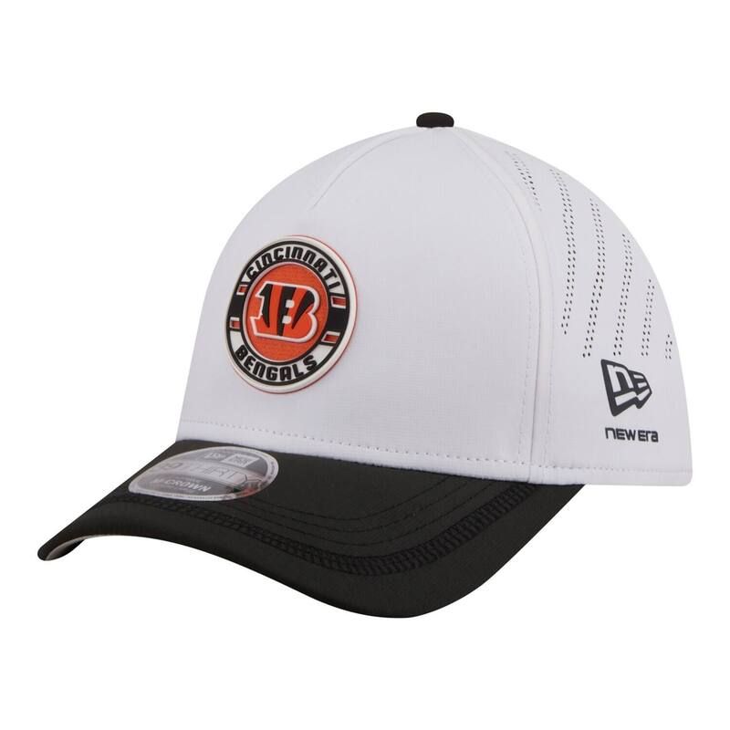 ニューエラ レディース アクセサリー 帽子 Mens New Era WhiteBlack Cincinnati Bengals Patch 39THIRTY AFrame MCrown Perforated Flex Hat Bng White ホワイト