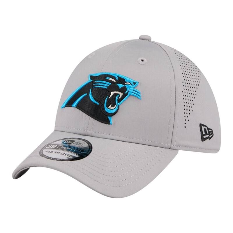 ニューエラ レディース アクセサリー 帽子 Mens New Era Gray Carolina Panthers Perforated 39THIRTY Flex Hat Pth Grey グレー