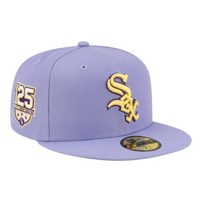 ニューエラ レディース アクセサリー 帽子 Mens New Era Light Purple Chicago White Sox Lavender Bloom 59FIFTY Fitted Hat Sox Lt Pur ホワイト