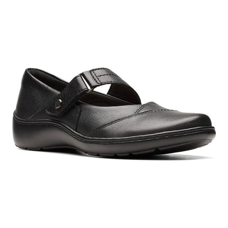 クラークス レディース シューズ サンダル レザー Clarks Cora Gema Womens Leather Maryjane Shoes No Color