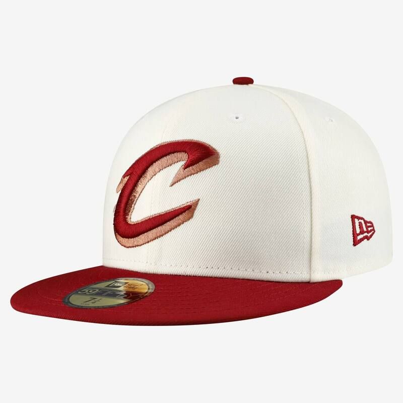 ニューエラ レディース アクセサリー 帽子 Mens New Era GrayWine Cleveland Cavaliers Chrome TwoTone 59FIFTY Fitted Hat Cav Grey グレー