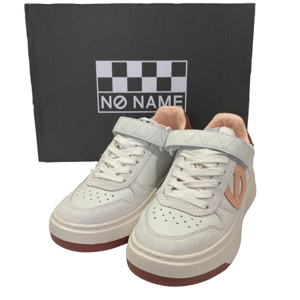 美品 NO NAME ノーネーム BRIDGET-22653 プラットフォーム ベルクロ スニーカー 35 22.5cm相当 ホワイト レディース 古着 中古 USED