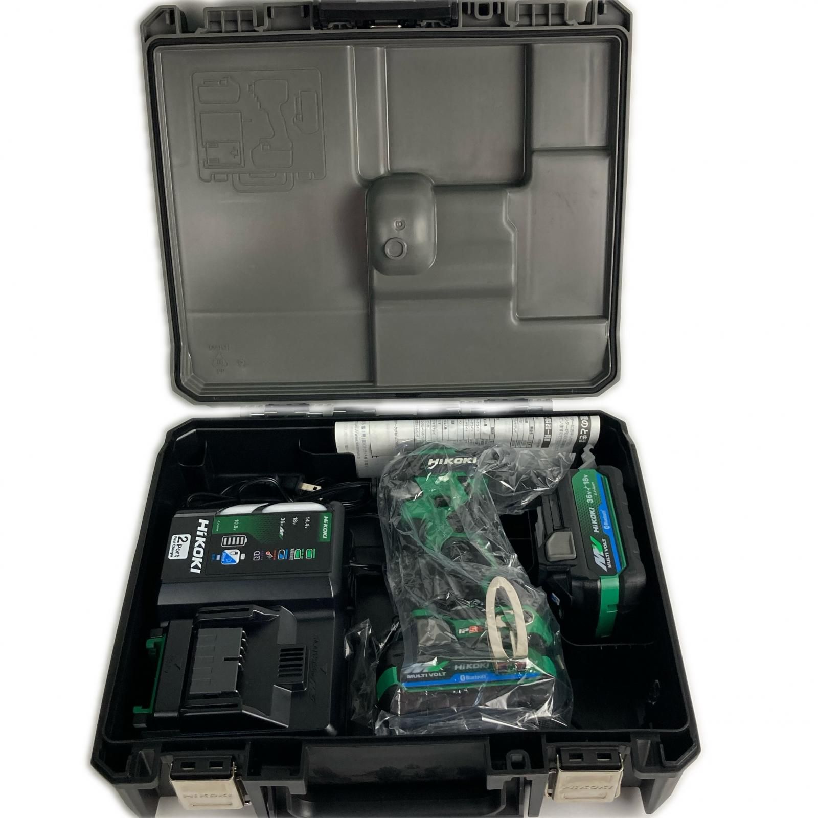 HiKOKI ハイコーキ インパクトドライバ WH36DD 2XHL2Z アグレッシブグリーン 充電器・充電池2個・ケース付