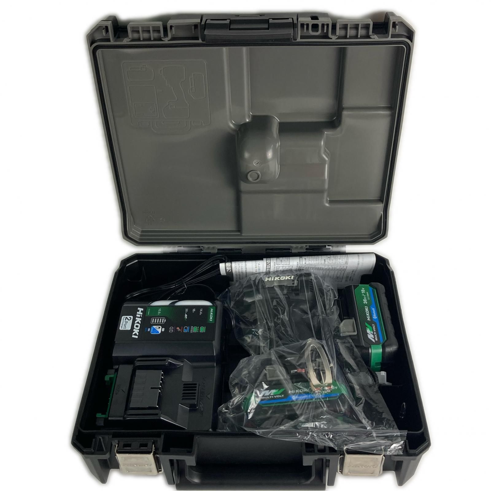 HiKOKI ハイコーキ インパクトドライバ WH36DD 2XHRSZ ストロングブラック 充電器・充電池2個・ケース付 32,890円