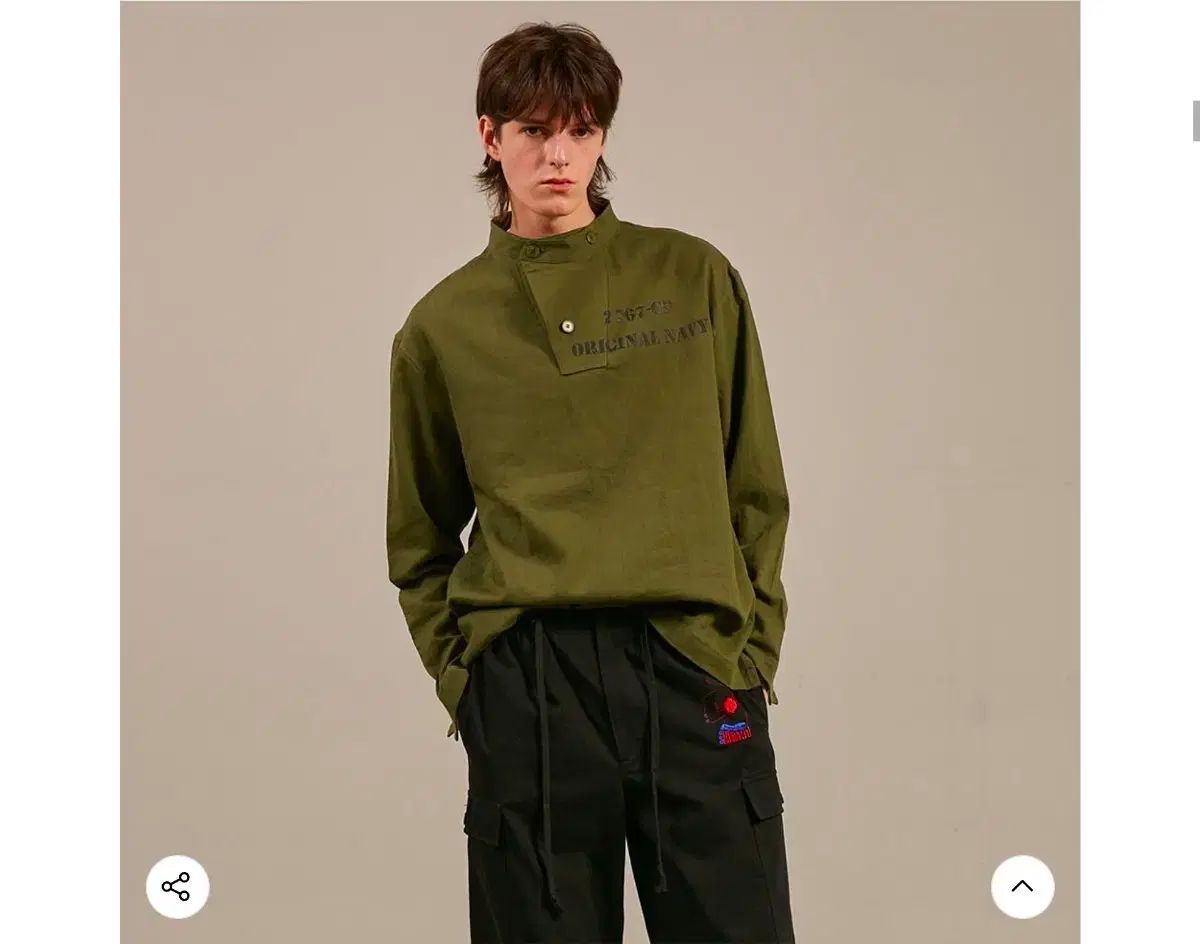 BEYOND CLOSET ビヨンドクローゼット COLLECTION LINE ミリタリー ヴィンテージロゴ プルオーバー シャツ