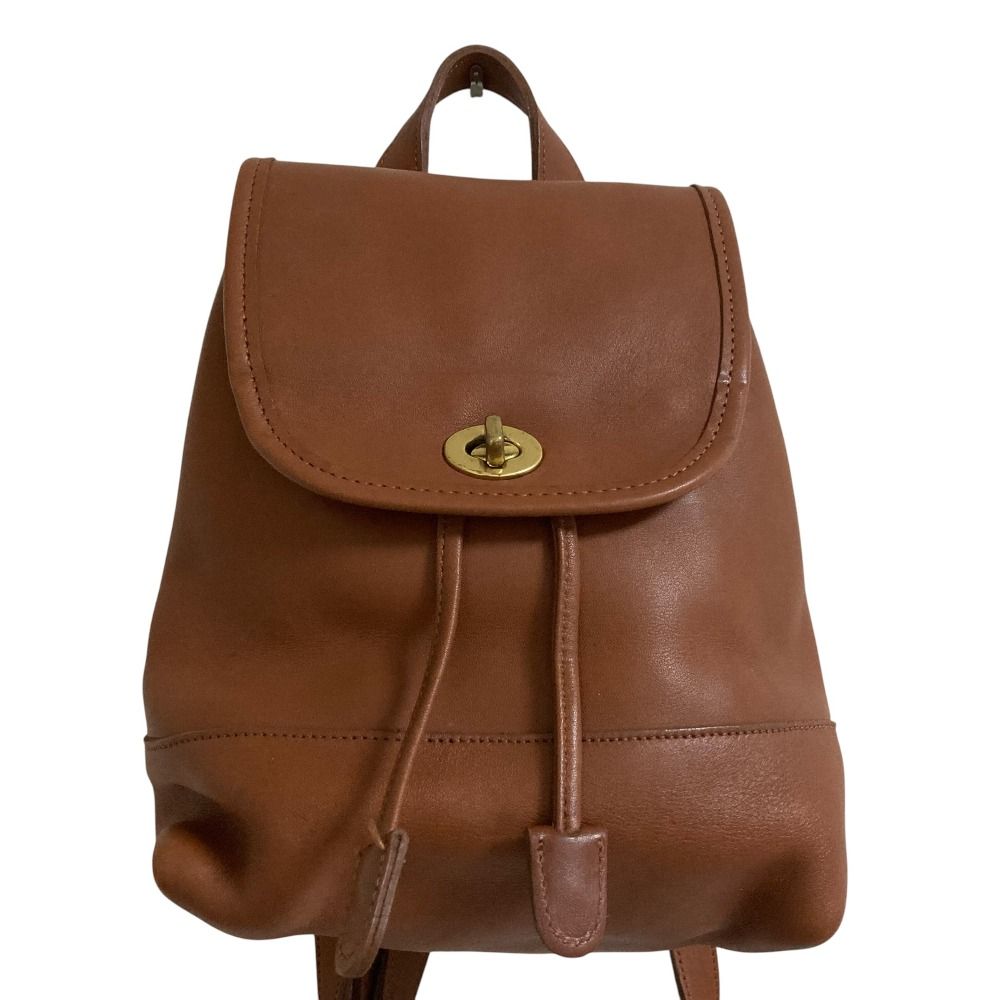 COACH オールドコーチ グローブレザー ターンロック リュック バック