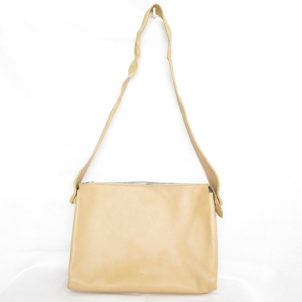 良品 CELINE セリーヌ フィービー期 レザー ショルダーバッグ ベージュ レディース 古着 中古 USED