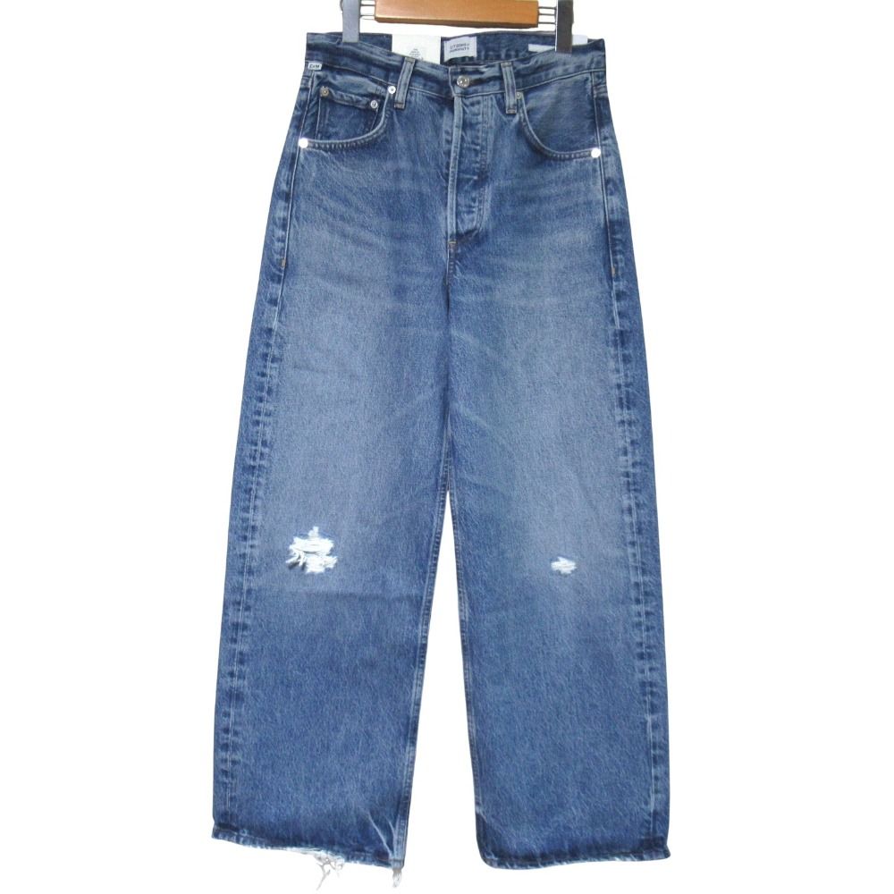 未使用 25SS CITIZENS OF HUMANITY シチズンズオブヒューマニティー AYLA BAGGY デニムパンツ ジーンズ W25 インディゴブルー レディース 古着 中古 USED
