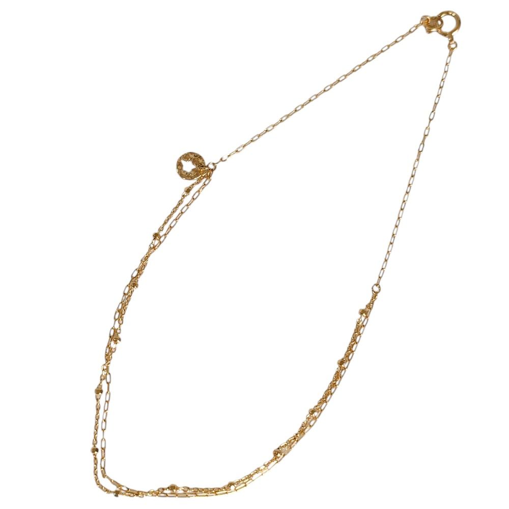新品同様 STAR JEWELR スタージュエリー K10 スターチャーム チェーンアンクレット アクセサリー イエローゴールド レディース 古着 中古 USED