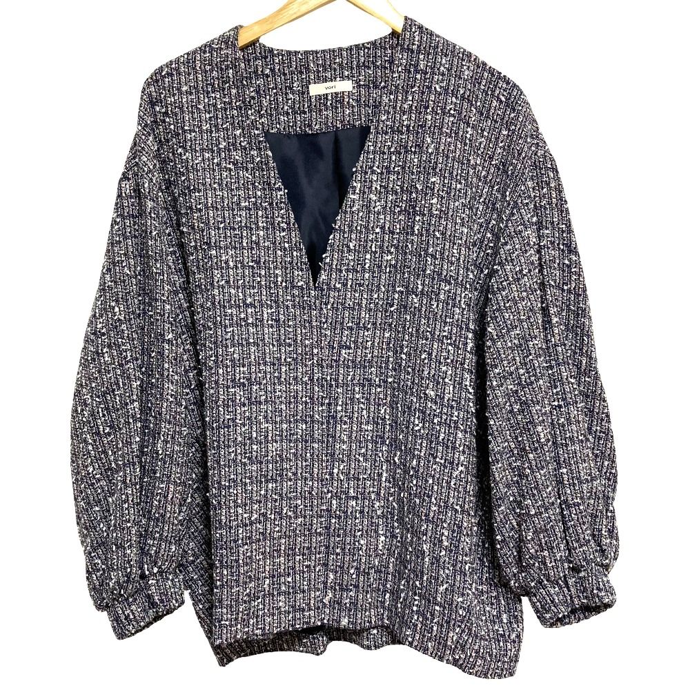 ノーカラージャケット - 美品 LEONARD FASHION レオナールファッション