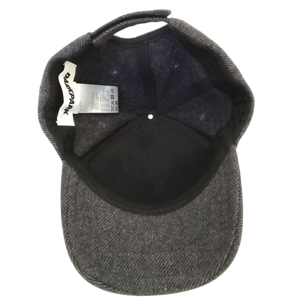 美品 25AW DARKPARK ダークパーク ドゥーズィエムクラス EMBROIDERED WOOL BASEBALL CAP キャップ 帽子 ブラウン レディース 古着 中古 USED