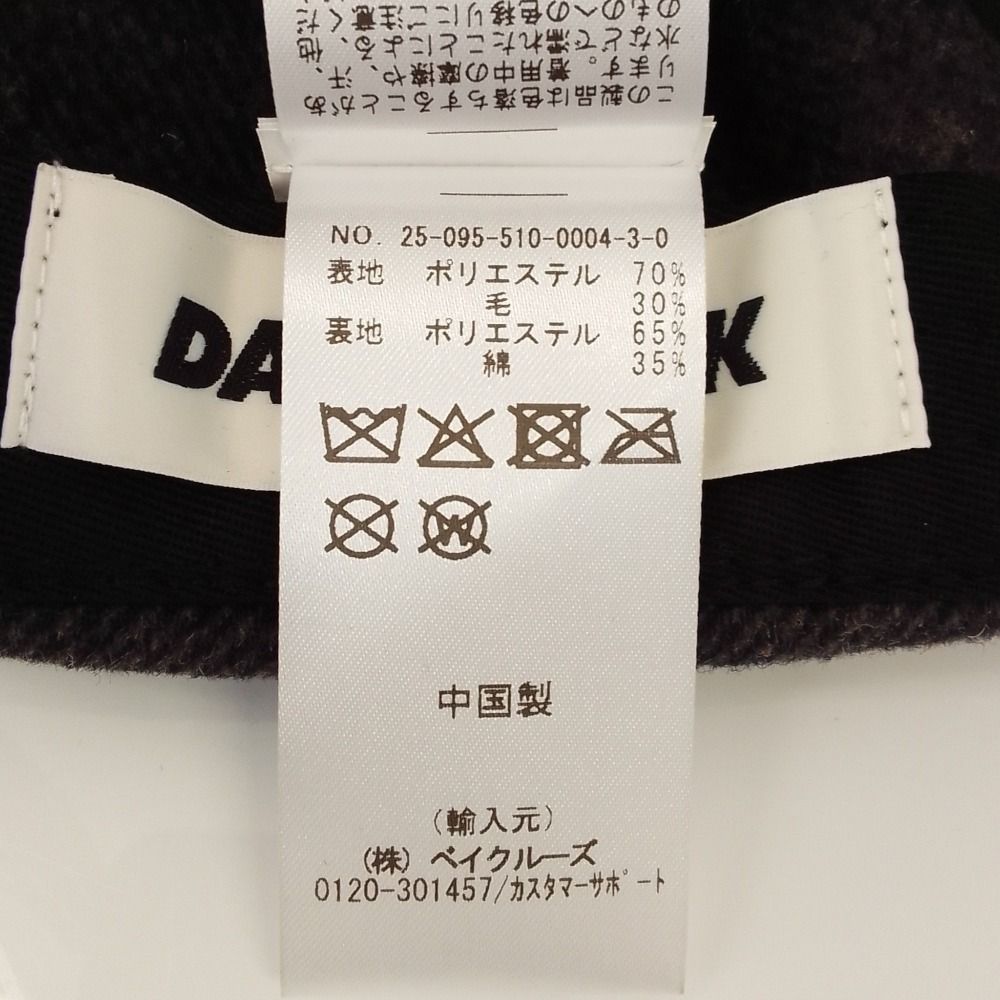 美品 25AW DARKPARK ダークパーク ドゥーズィエムクラス EMBROIDERED WOOL BASEBALL CAP キャップ 帽子 ブラウン レディース 古着 中古 USED