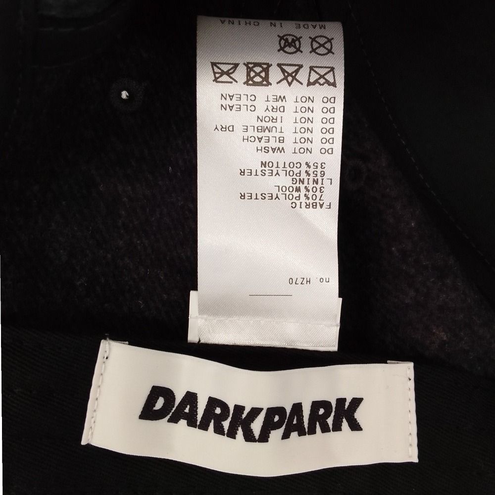 美品 25AW DARKPARK ダークパーク ドゥーズィエムクラス EMBROIDERED WOOL BASEBALL CAP キャップ 帽子 ブラウン レディース 古着 中古 USED
