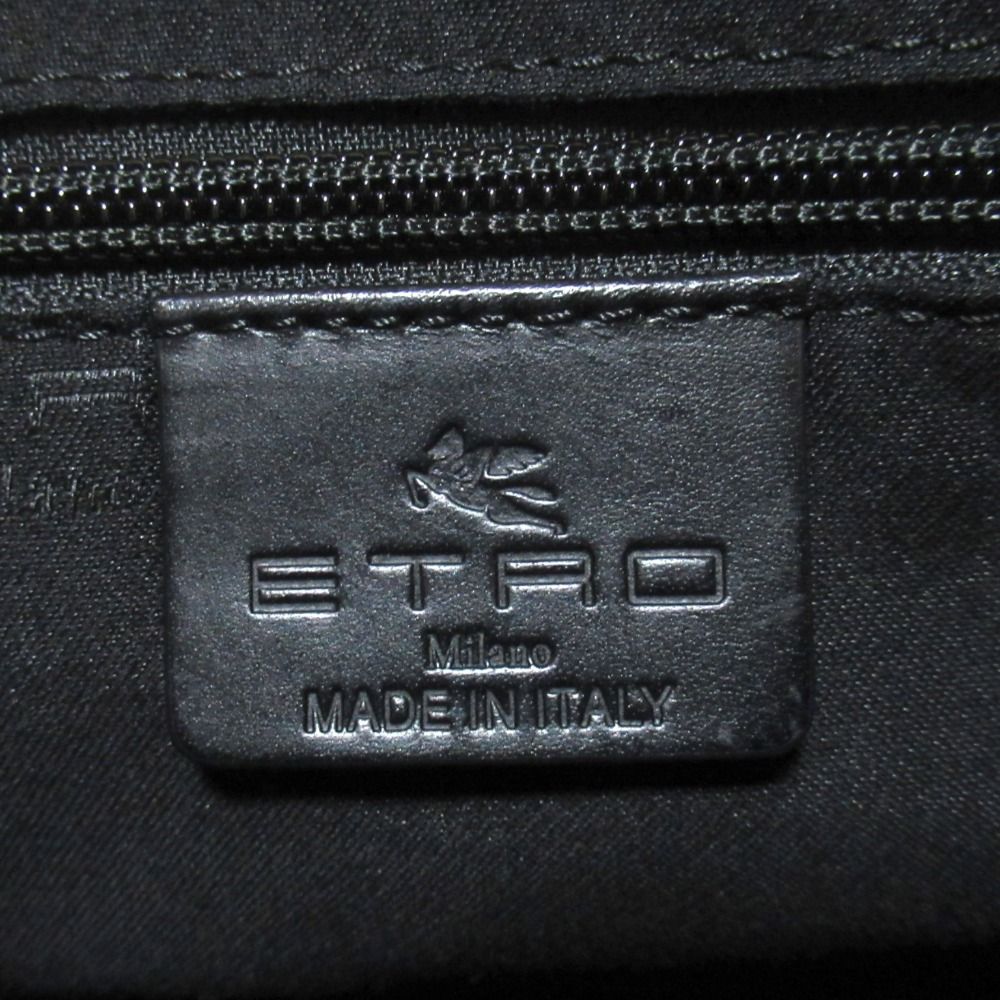 良品 ETRO エトロ ペイズリープリント ナイロン ショルダーバッグ 1N396 ベージュ マルチカラー レディース 古着 中古 USED