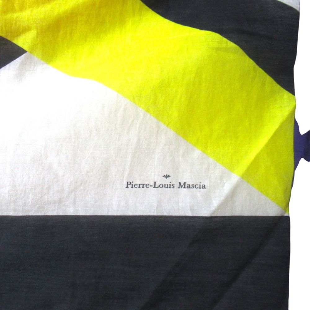 美品 pierre louis mascia ピエールルイマシア コットン シルク