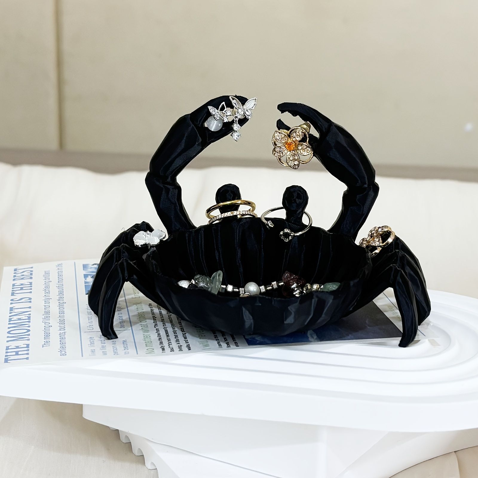 小物入れ 鍵置き 置物 インテリアトレイ オブジェ 蟹 かに カニ