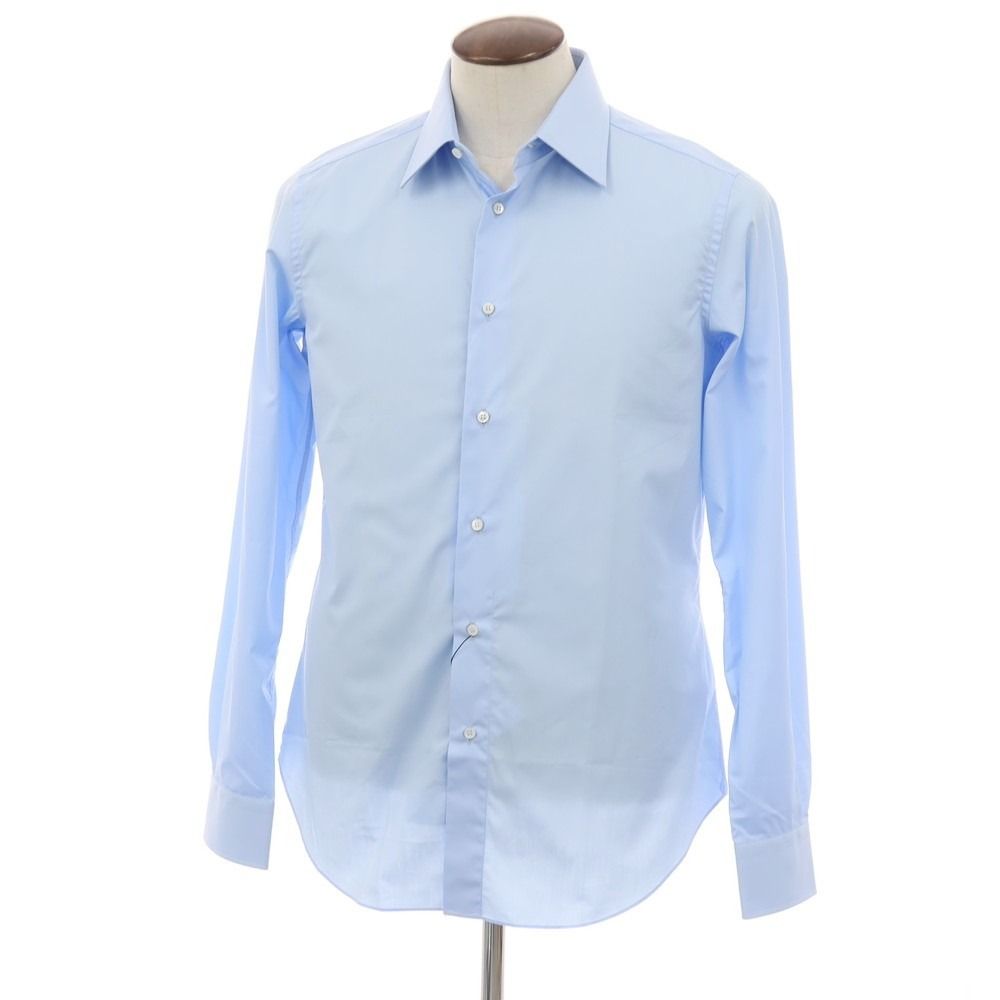 【中古】【未使用】ブリオーニ Brioni コットン レギュラーカラー ドレスシャツ ブルー【サイズ41】【メンズ】