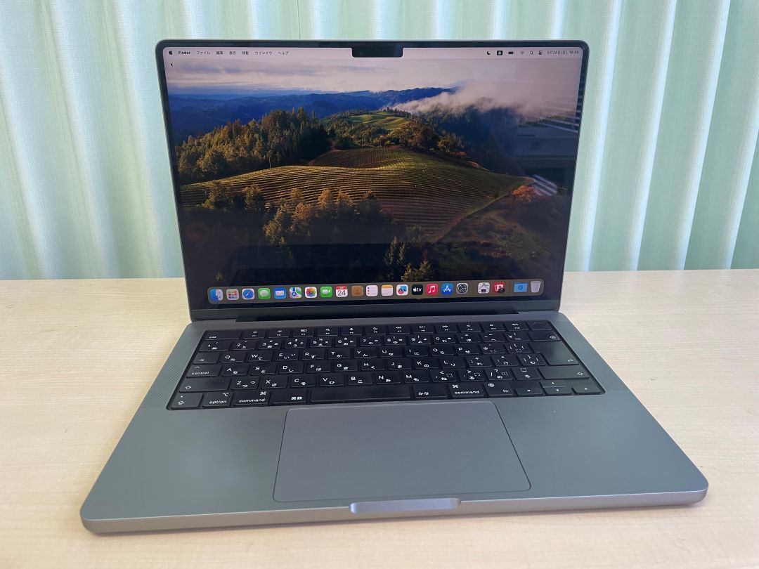 【Apple M1 Pro・14インチLiquid Retina XDR】MacBook Pro A2442 メモリ16GB SSD512GB macOS Sonoma Touch ID搭載 高性能ノートPC
