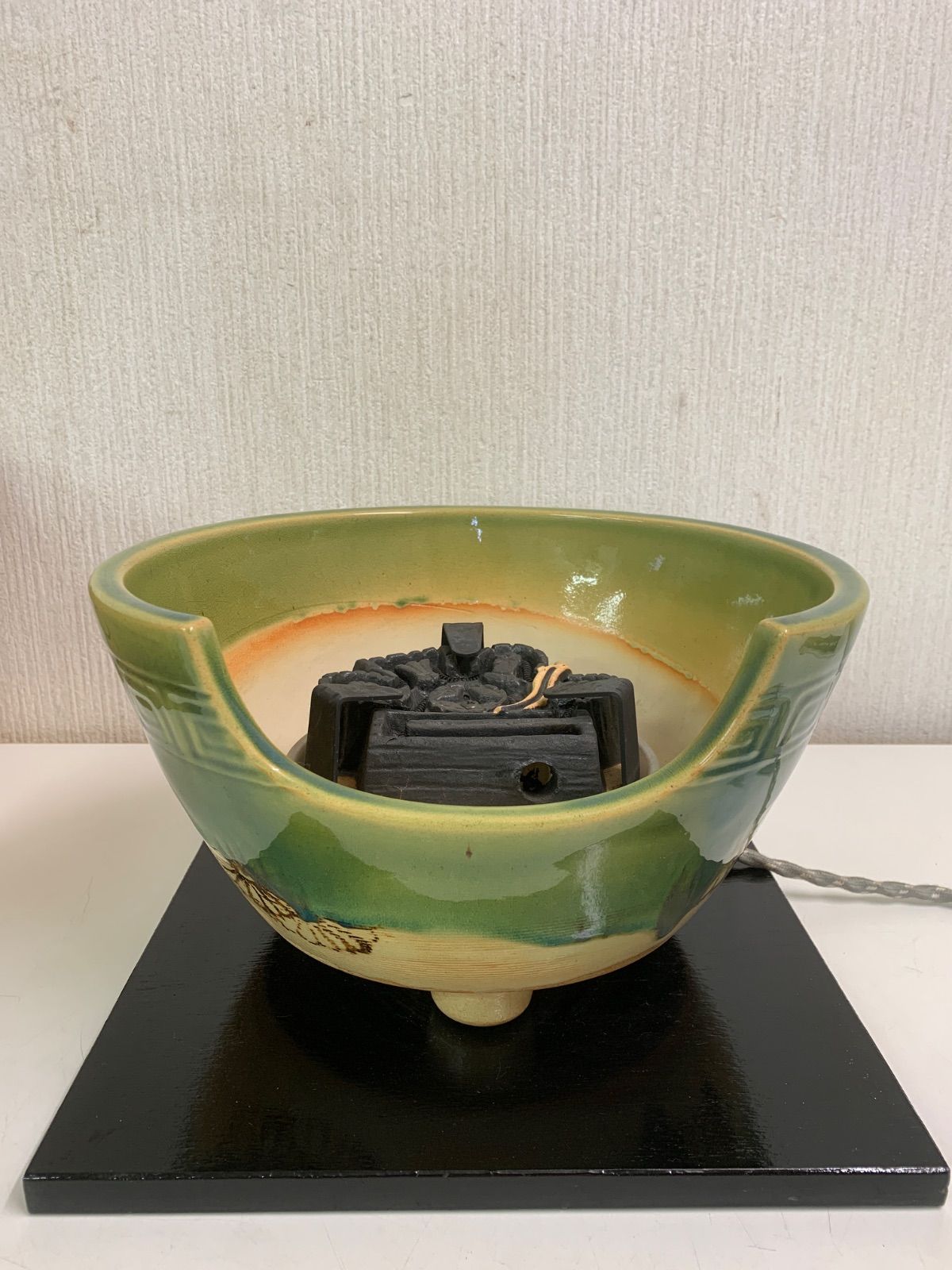 フォロー割対象商品】野々田商店 茶道用 風炉型電熱器 陶器風炉付