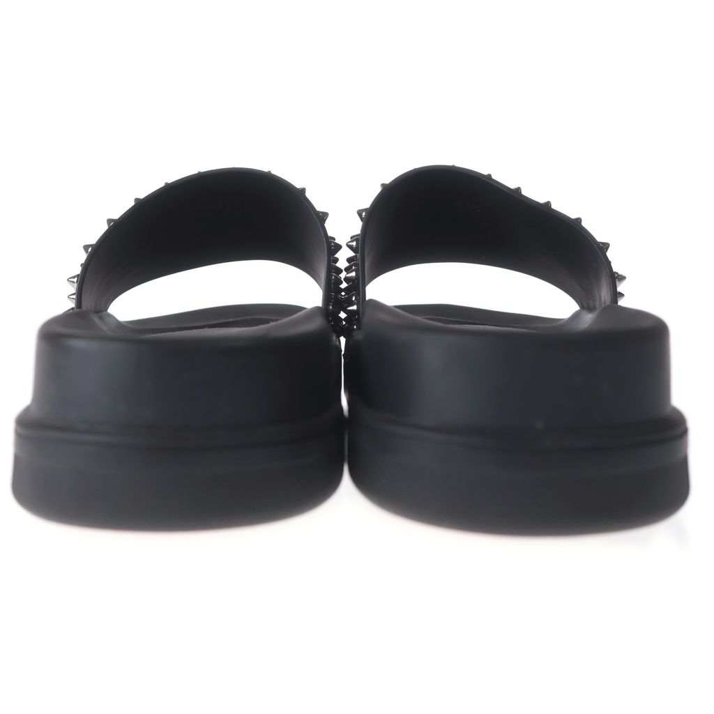CHRISTIAN ブラック スタッズサンダル Louboutin Christian LOUBOUTIN CALF FLAT FUN POOL (クリスチャンルブタン) 靴