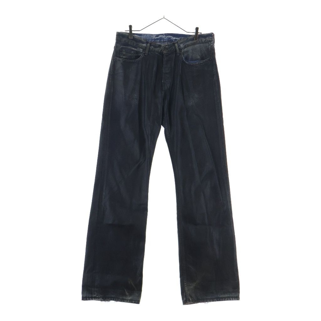 Acne Studios (アクネ ストゥディオズ) Leather Finish Regular Fit Jeans レザーフィニッシュ フィット ジーンズ ブラック