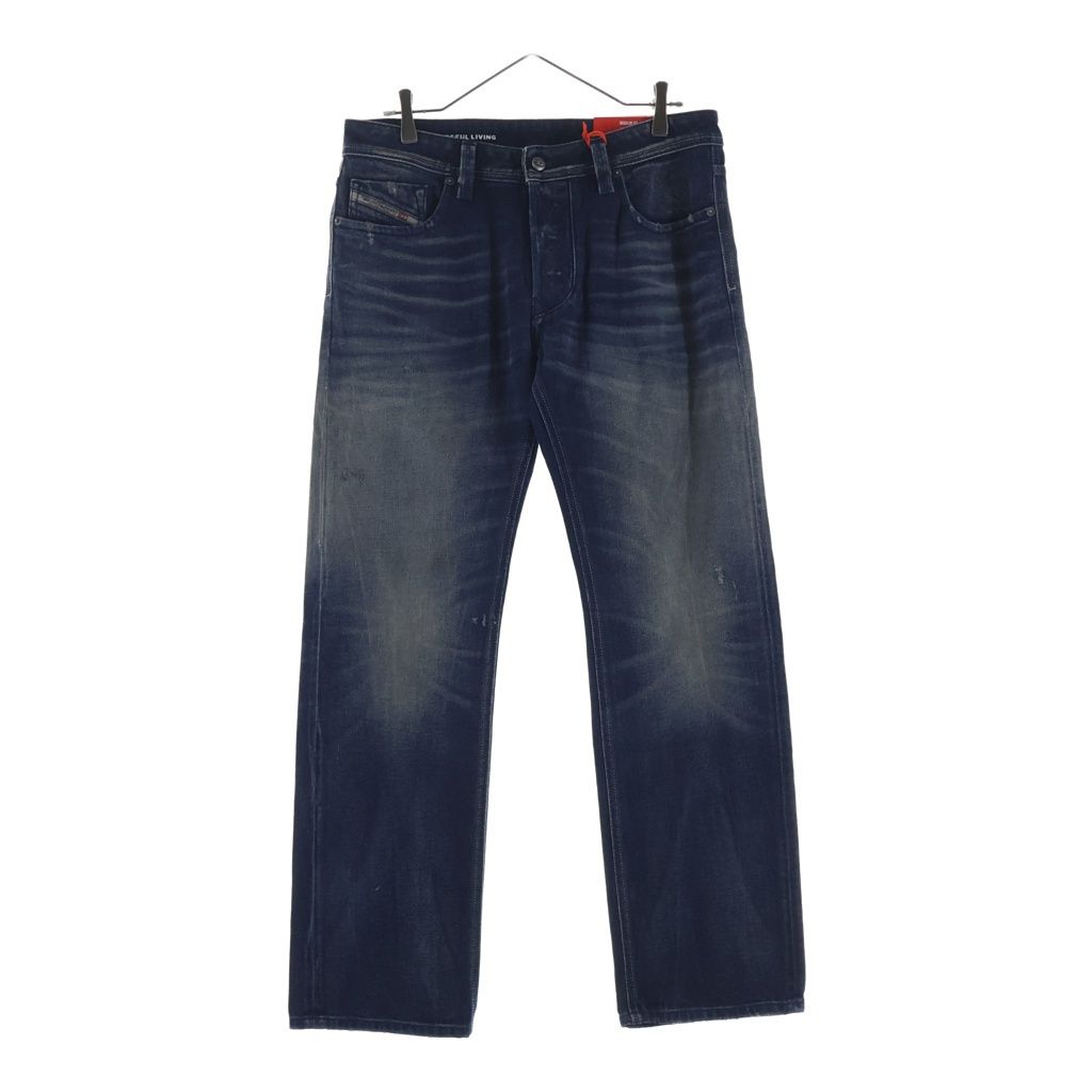 DIESEL (ディーゼル) 1985 Larkee ウオッシュ加工 ストレート デニムパンツ ジーンズ インディゴ 00C06P-09N57