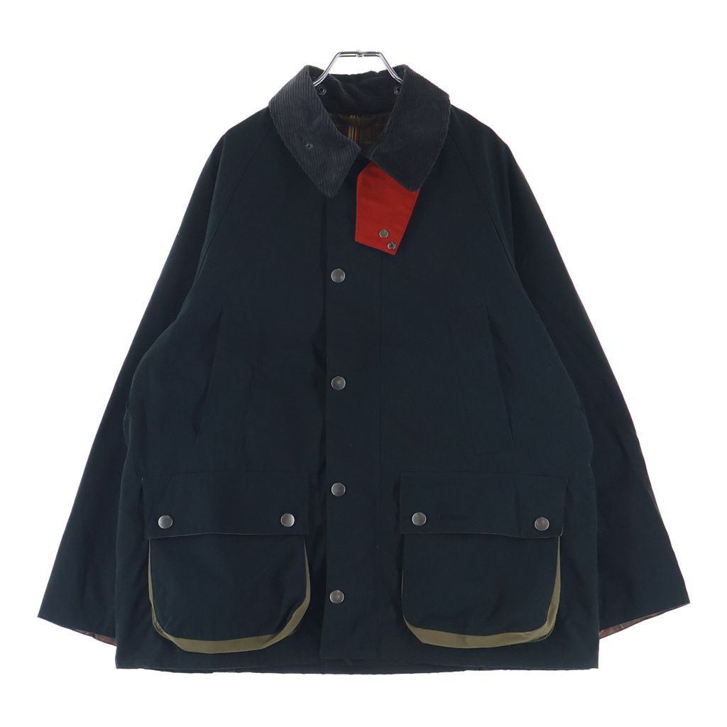 Barbour (Barbour) x Paul Smith Loves Bedale Loves Babu Abby Tile Lining Plaid Chin Strap Snap Button Wax Jacket Blouson MWX2515