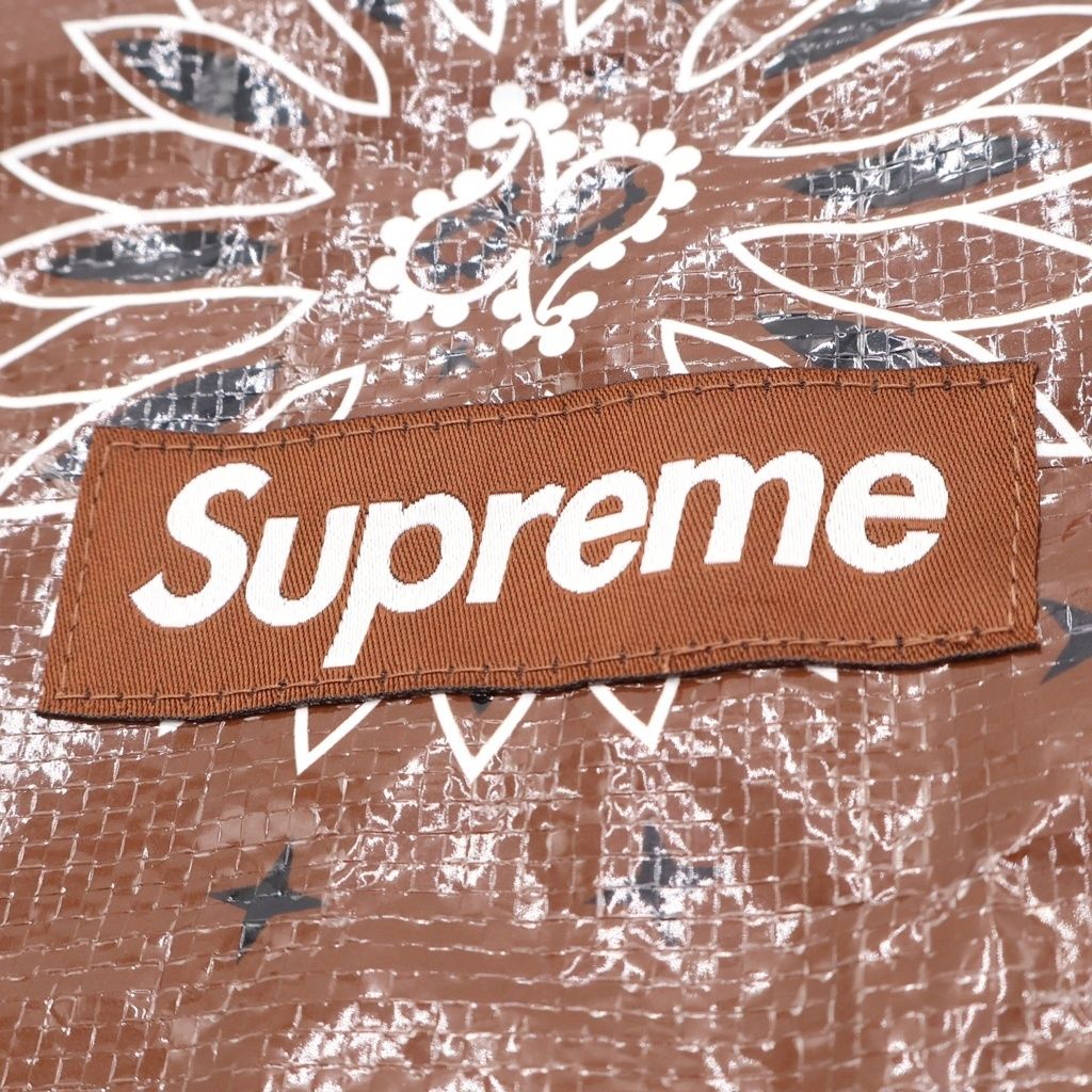 SUPREME (シュプリーム) 22SS Bandana Tarp Side Bag バンダナタープ サイドショルダーバッグ ブラウン