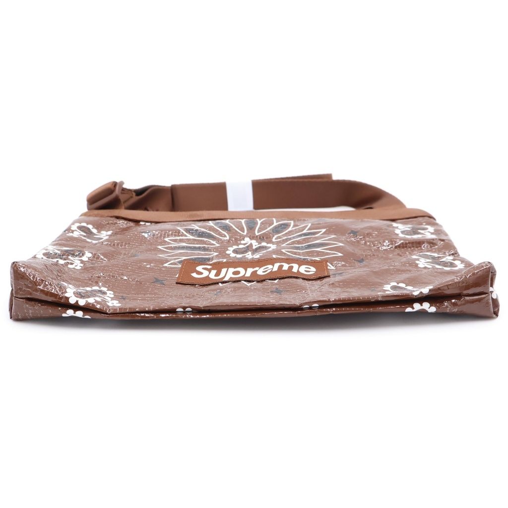 SUPREME (シュプリーム) 22SS Bandana Tarp Side Bag バンダナタープ サイドショルダーバッグ ブラウン