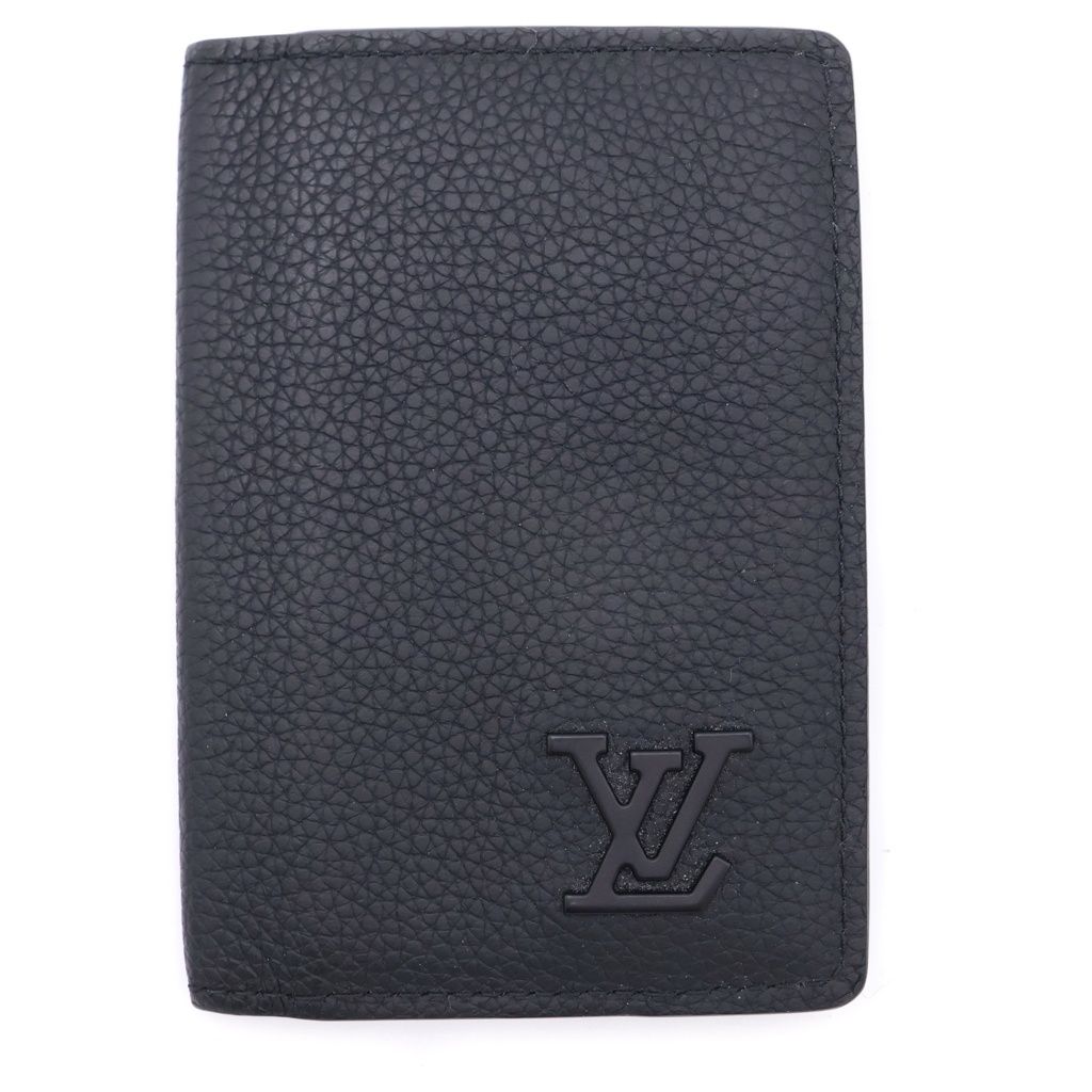 LOUIS VUITTON (ルイヴィトン) アエログラム オーガナイザー・ドゥ・ポッシュ レザー カードケース ブラック M25951