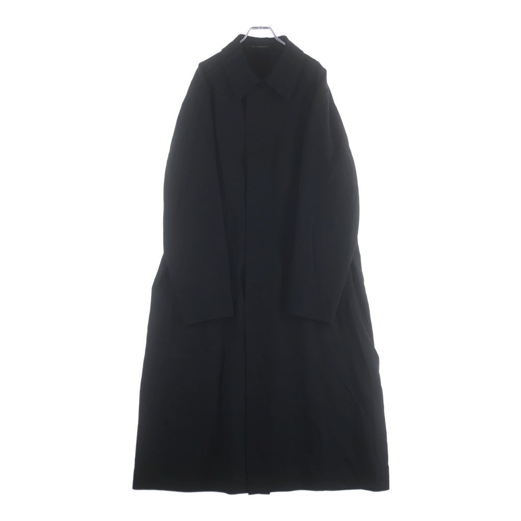 Y's for men ワイズフォーメン 25AW WOOL GABARDINE COAT WITH STAND FRONT COLLAR ML-C03-103 ウール ギャバジンコート ウィズ スタンド フロント カラー ブラック Y's for men (ワイズフォーメン) 25AW WOOL GABARDINE COAT WITH STAND