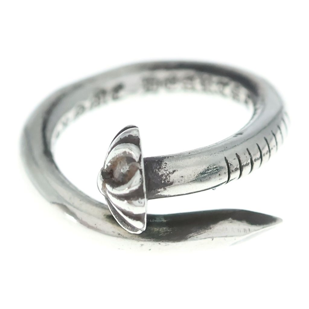 CHROME HEARTS (クロムハーツ) NAIL CRSBALL ネイル クロスボール リング シルバー BCA349