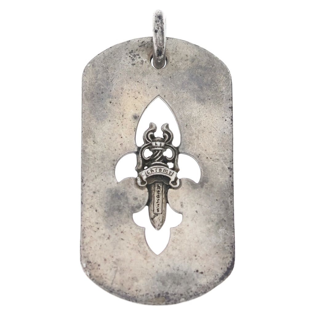 CHROME HEARTS (クロムハーツ) D TAG LRG FLE DAG フレアダガードッグタグ ラージドッグタグネックレストップ