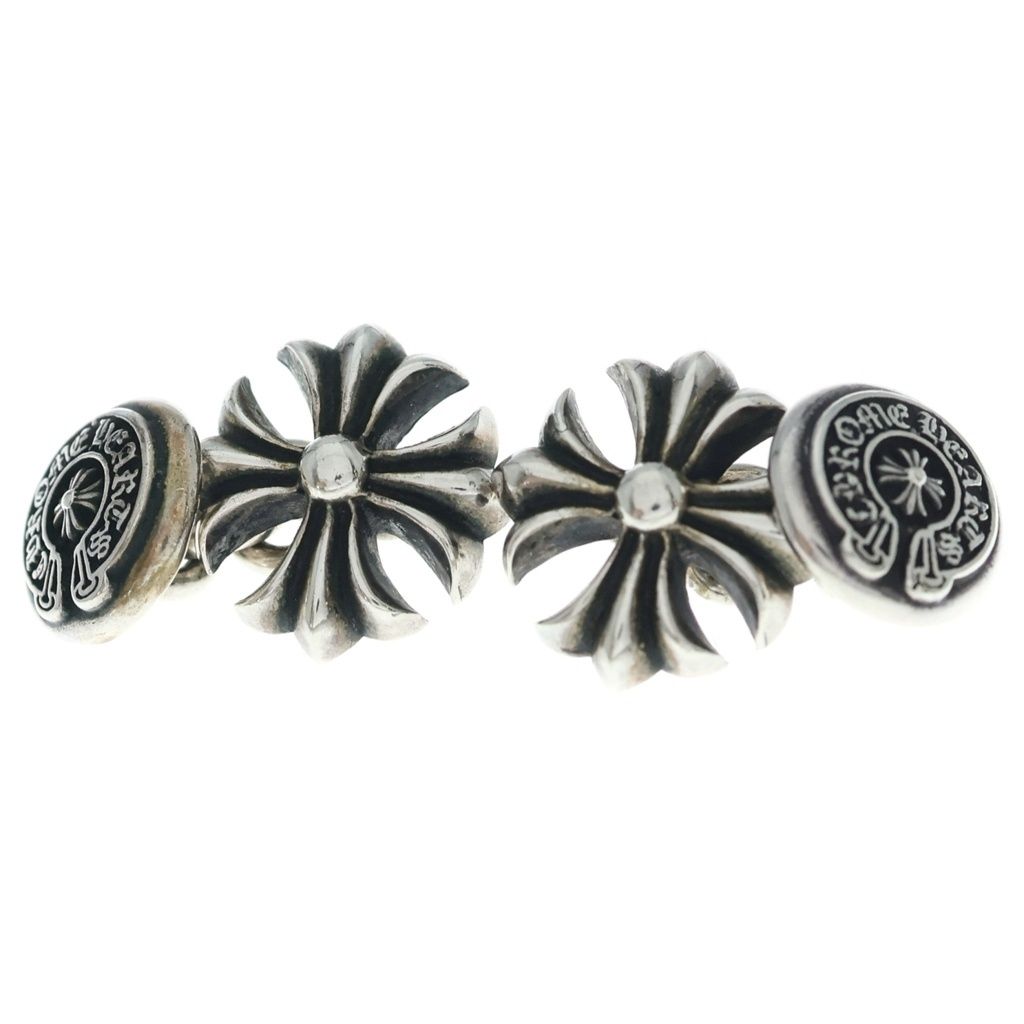 CHROME HEARTS (クロムハーツ) CUFFS CH PLUS CHプラス カフスボタン シルバー