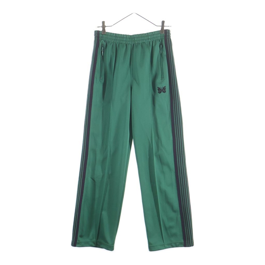 Needles (ニードルス) TRACK PANTS ロゴエンブロイダリー サイドライン トラックパンツ グリーン MR286