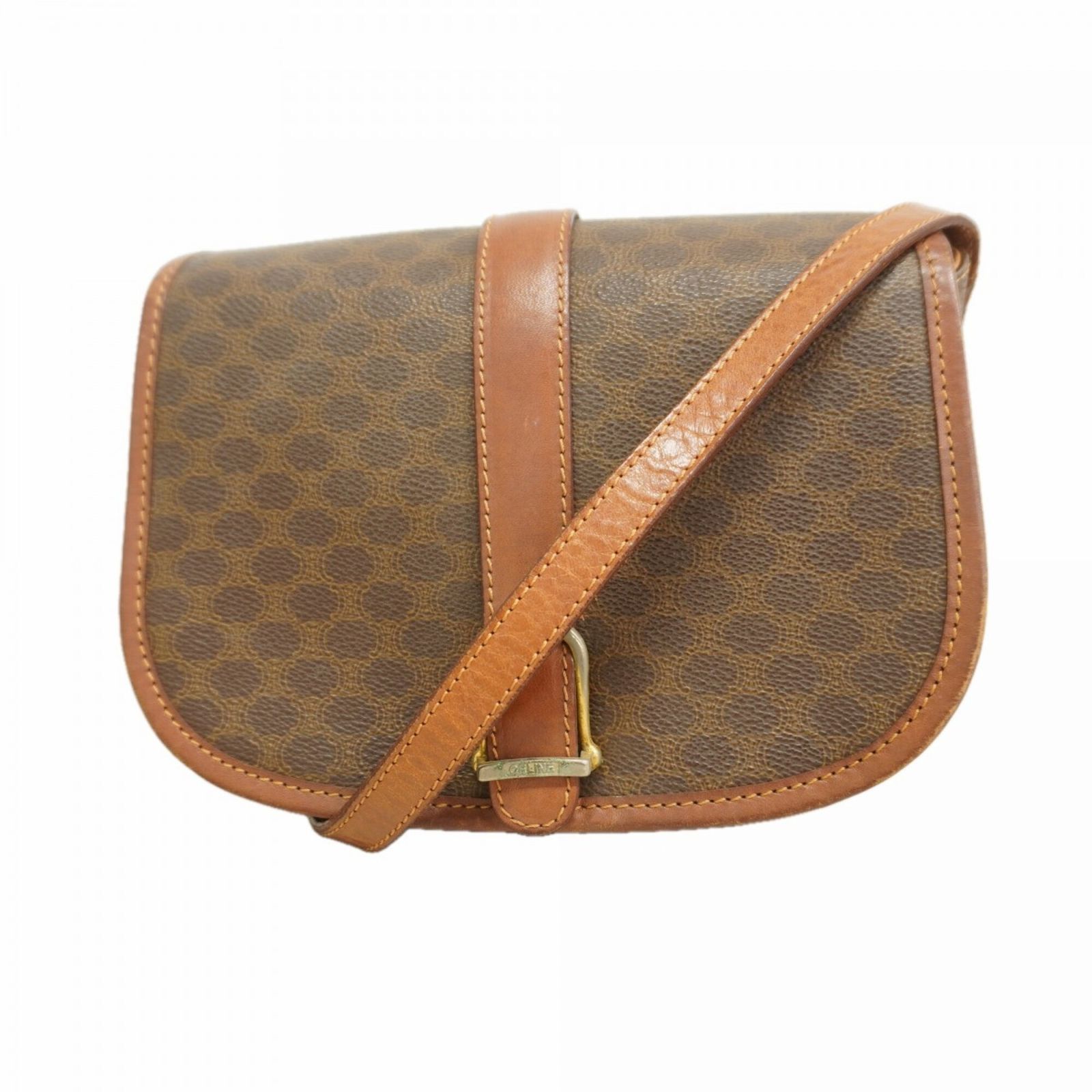 セリーヌ(Celine) セリーヌ ショルダーバッグ マカダム ブラウン レディース