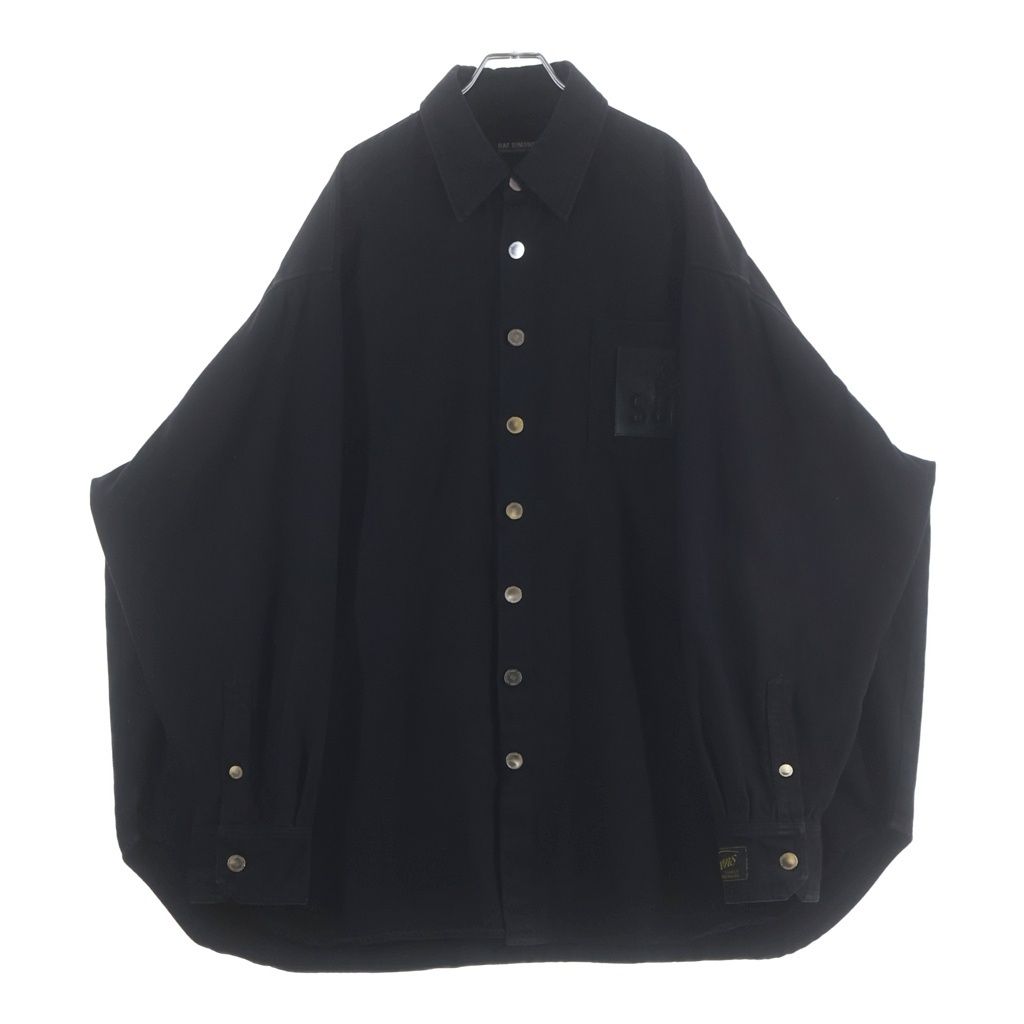 RAF SIMONS (ラフシモンズ) 22SS BIG FIT DENIM SHIRT JACKET ビッグフィットデニムシャツジャケット ブラック 221-M243