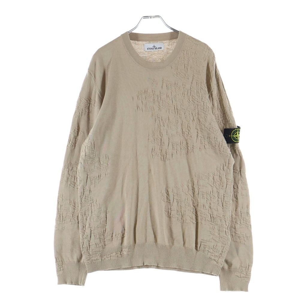 STONE ISLAND (ストーンアイランド) 袖ロゴワッペン クルーネックニットセーター ベージュ 7815515B3 25,340円