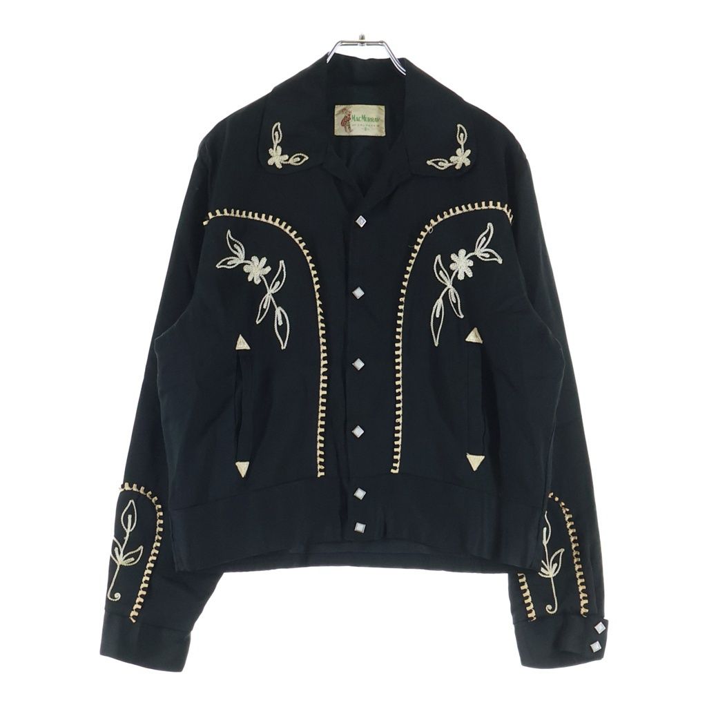 VINTAGE (ヴィンテージ) 50S VINTAGE MAC MURRAY WESTERN JACKET マクマリー レーヨンギャバジン ヴィンテージ ウエスタンジャケット ブラック