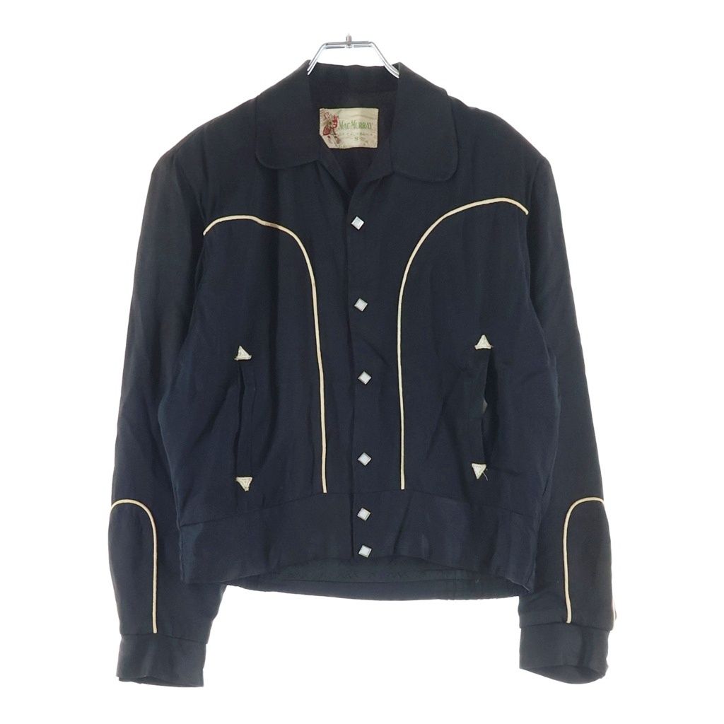 VINTAGE (ヴィンテージ) 50S VINTAGE MAC MURRAY WESTERN JACKET マクマリー レーヨンギャバジン ヴィンテージ ウエスタンジャケット ブラック