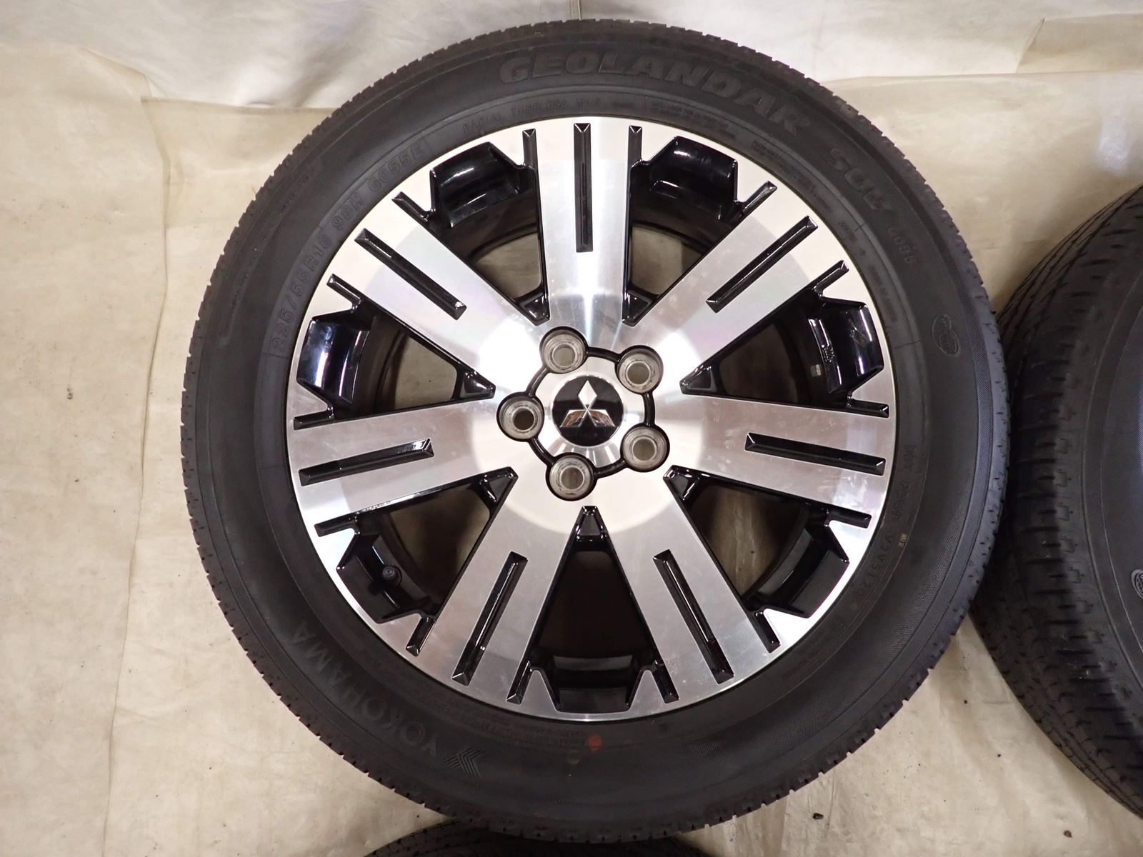 夏4本SET 会社宛 送料無料 225/55R18×7J 98H ヨコハマ ジオランダー 